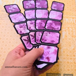 Mauve Floral Frame Sticker Pack