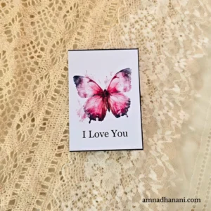 Butterfly I Love You Mini Card