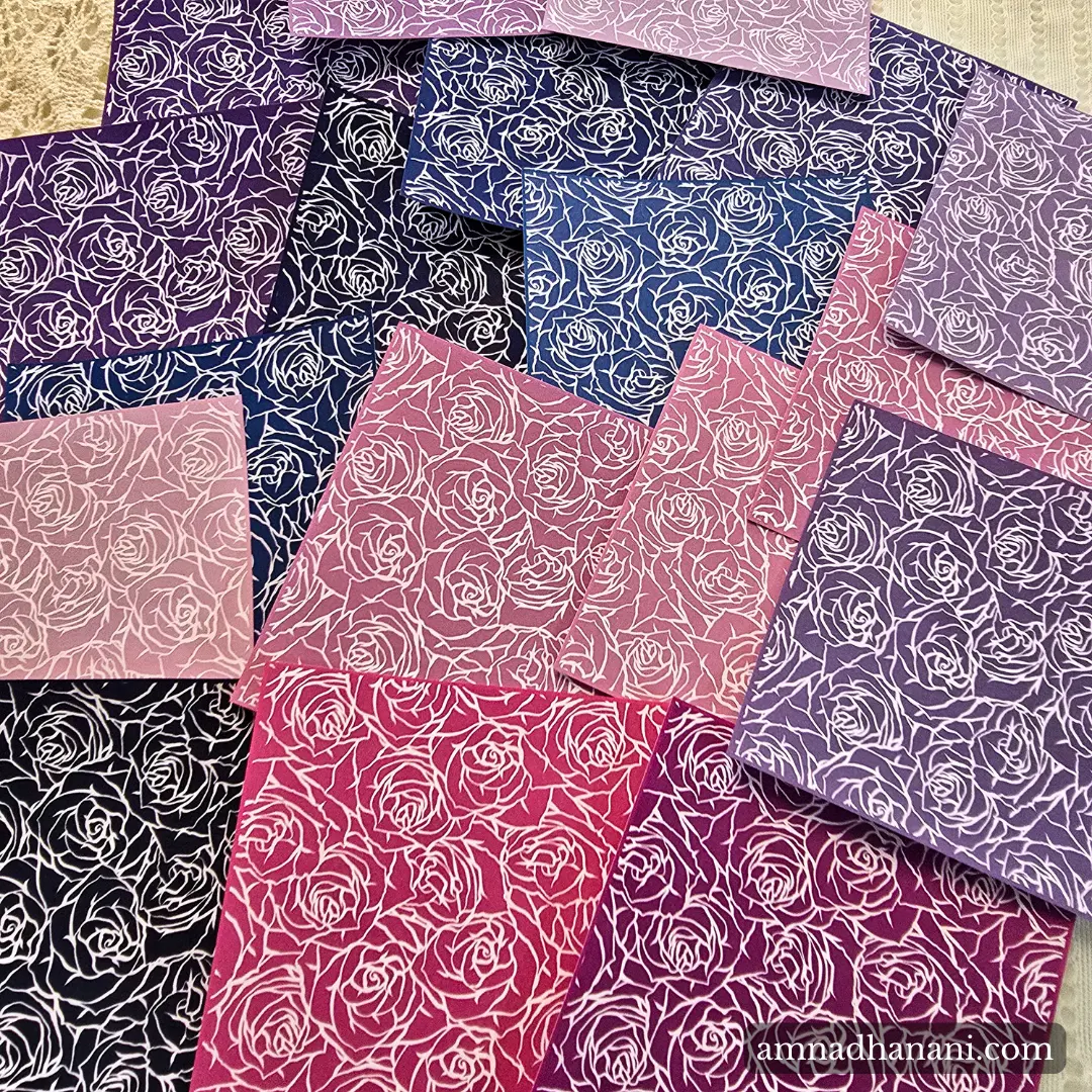 Minimal Rose Line Art Paper Set - Image 3