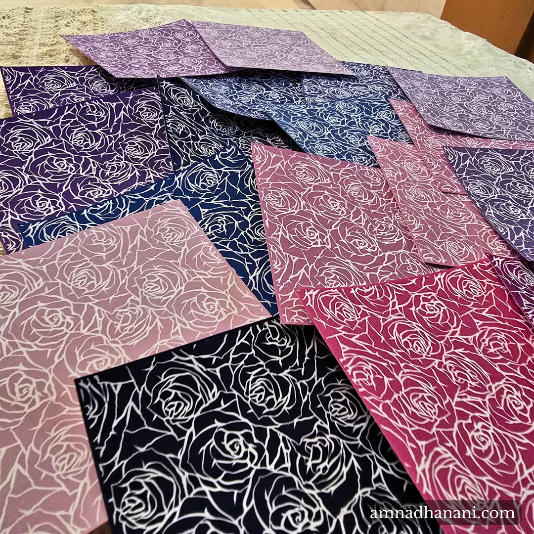 Minimal Rose Line Art Paper Set - Image 4